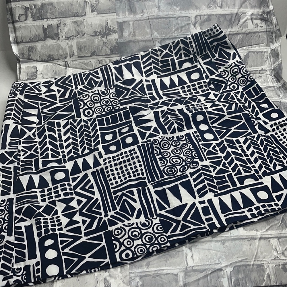 J crew geometrical skirt size 12